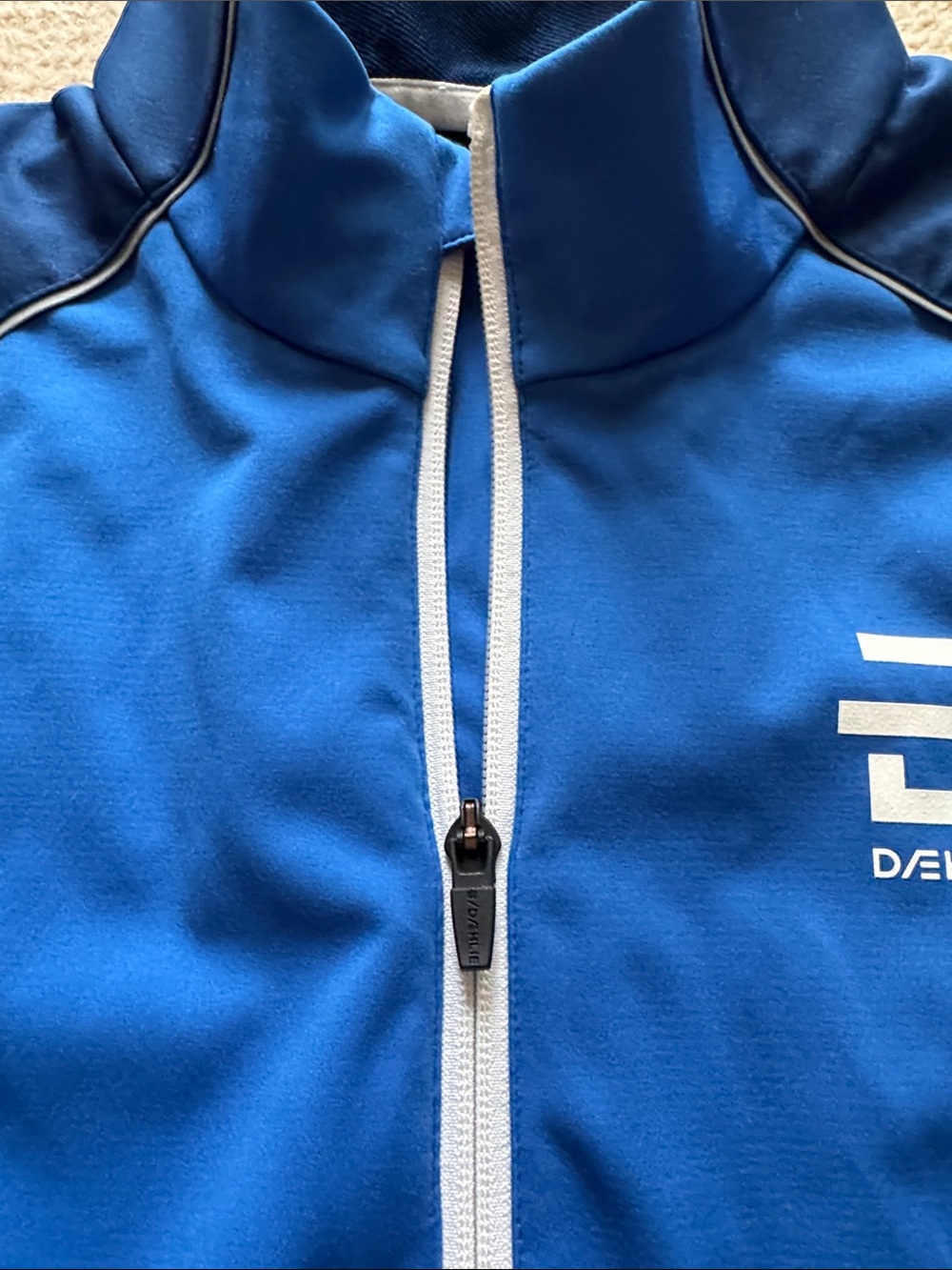 Men's Blue Performance Softshell Jacket - Picture 5 of 8